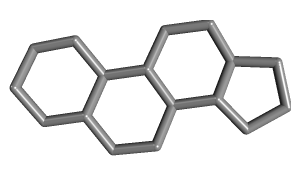 Núcleo ciclopentano, base estructural de las hormonas esteroideas