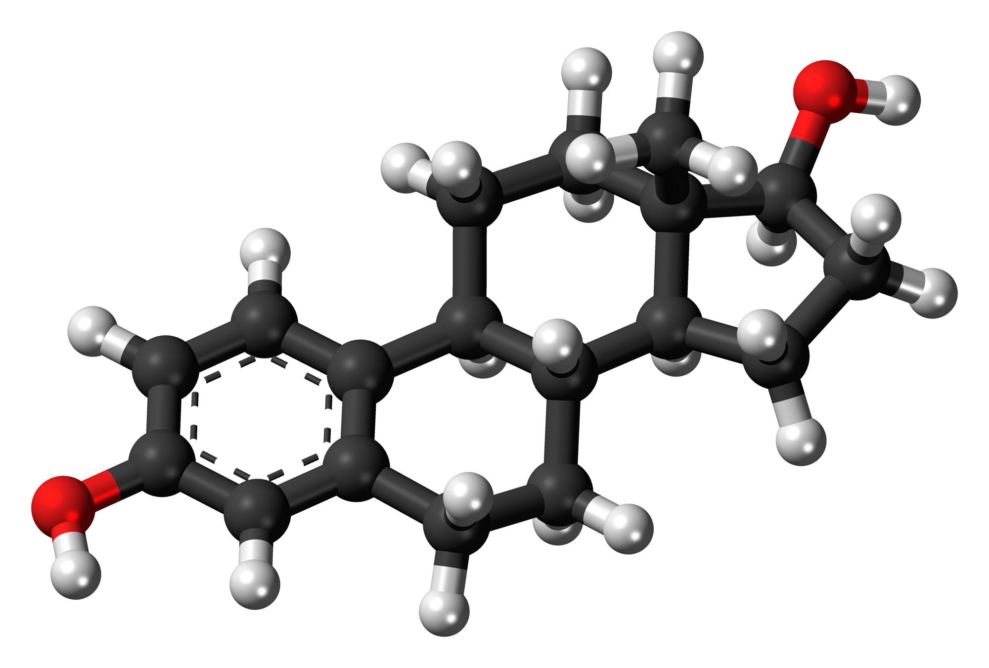 Estructura molecular del estradiol