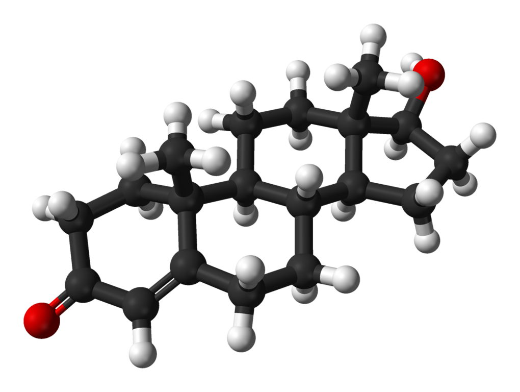 Estructura molecular de la testosterona